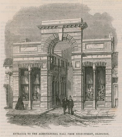 A mezőgazdasági csarnok bejárata alkotó: English School