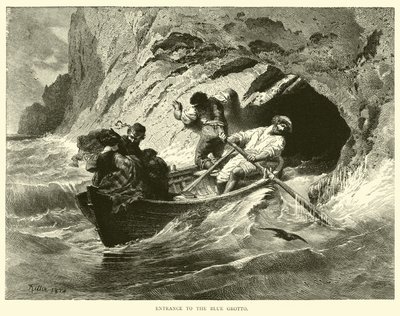 A kék barlang bejárata alkotó: English School