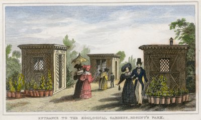 Bejárat az állatkertbe, a Regents Parkba alkotó: English School