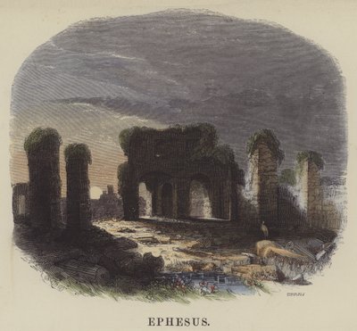 Ephesus (színes metszet) alkotó: English School