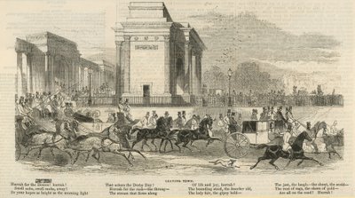 Epsom Races: Leaving Town alkotó: English School