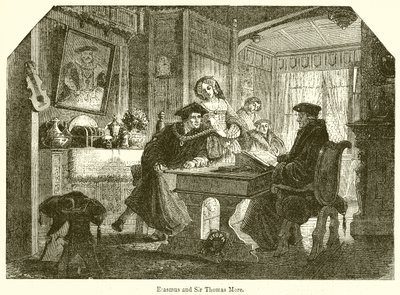 Erasmus és Sir Thomas More alkotó: English School