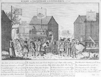 Európa maszkabálban, avagy a királyi bohózat, G. Foster, 1747 alkotó: English School