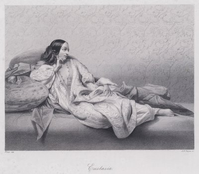 Eustasia (metszet) alkotó: English School