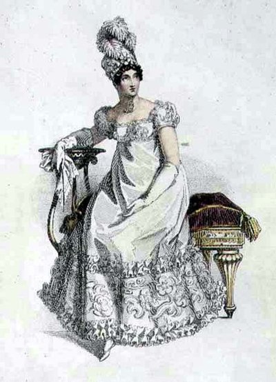 Estélyi ruha, divattányér az Ackermann