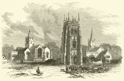 Evesham Abbey (metszet) alkotó: English School