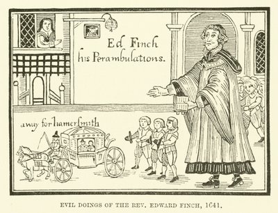 Edward Finch tiszteletes gonosz tettei, 1641 alkotó: English School