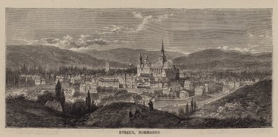 Evreux, Normandia (metszet) alkotó: English School