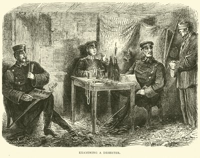 Egy dezertőrt vizsgálva, 1871. febr alkotó: English School