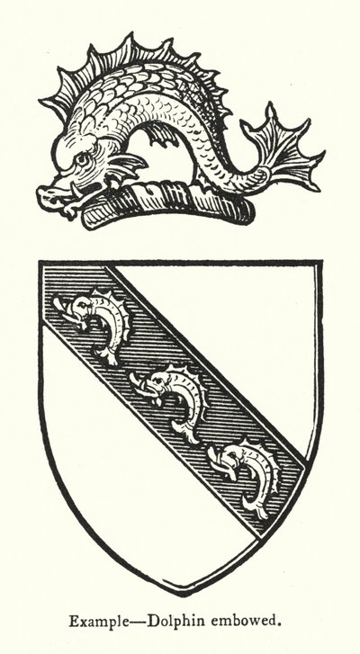 Példa, delfin domborítás (gravírozás) alkotó: English School