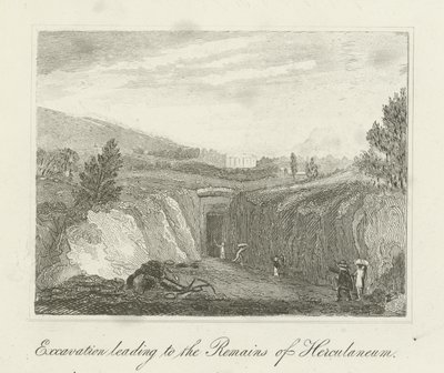 A Herculaneum maradványaihoz vezető ásatás alkotó: English School
