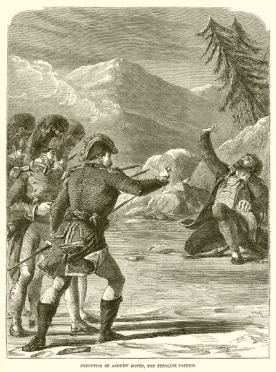 Andrew Hoffer, A tiroli hazafi kivégzése alkotó: English School