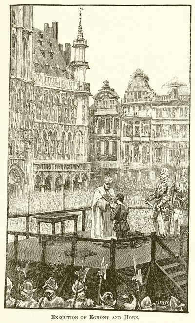 Egmont és Horn kivégzése alkotó: English School