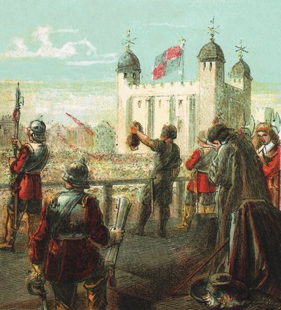 Lord Strafford kivégzése alkotó: English School