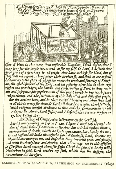 William Laud canterburyi érsek kivégzése (1645) alkotó: English School