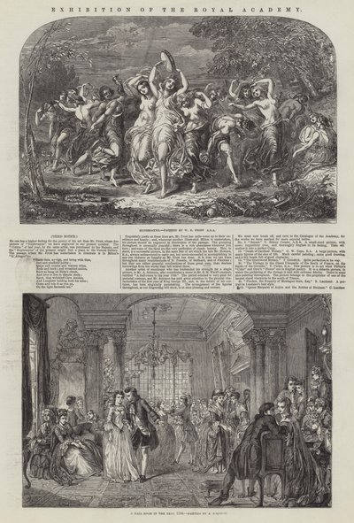 Királyi Akadémia kiállítása (metszet) alkotó: English School