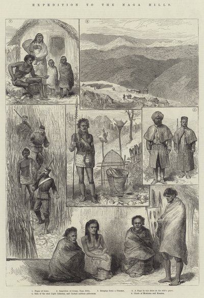 Expedíció a Naga-hegyekhez (metszet) alkotó: English School