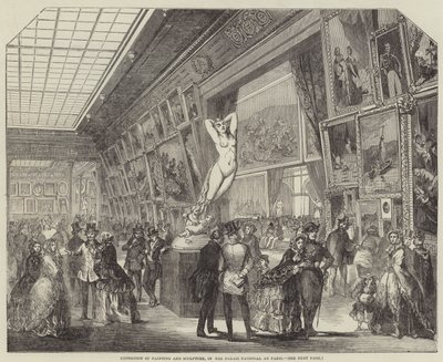 Festészeti és szobrászati kiállítás a párizsi Palais Nationalban (metszet) alkotó: English School