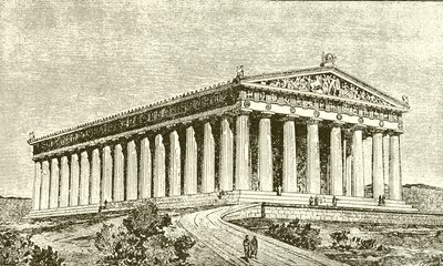 Az athéni Parthenon külseje építőinek idejében alkotó: English School