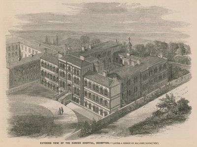 A Bromptoni Rákkórház külső képe alkotó: English School