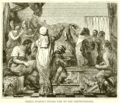 Fabius Maximus háborút ajánl a karthágóiaknak alkotó: English School