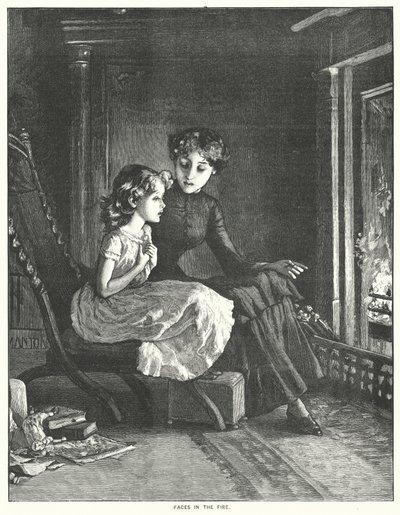 Arcok a tűzben (metszet) alkotó: English School