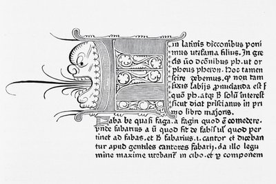 A Catholicon egyik oldalának fakszimile, nyomtatta Johannes Gutenberg, Mainz, 1460 alkotó: English School
