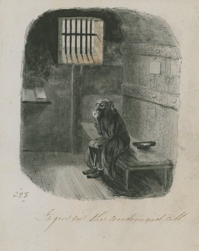 Fagin az elítélt cellában (wc papíron) alkotó: English School