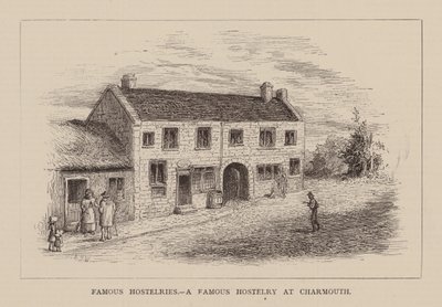 Híres szállók, Egy híres szálló Charmouthban (metszet) alkotó: English School