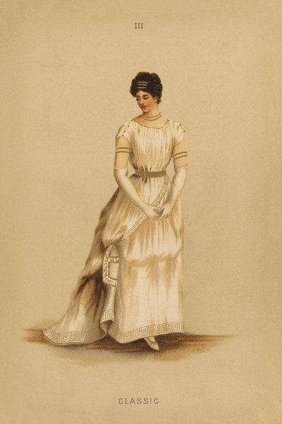 Jelmezes ruhák: Klasszikus (színes litográfia) alkotó: English School
