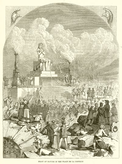 A természet ünnepe a Place De la Bastille-ban alkotó: English School