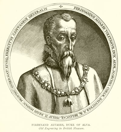Ferdinánd Alvares, Alva hercege alkotó: English School