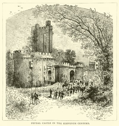 Feudális kastély a 11. században alkotó: English School