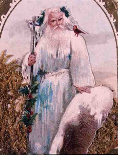 Régi tél figurája, viktoriánus (színes litó) alkotó: English School