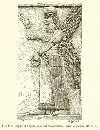 Istennő alakja az imádatban, British Museum alkotó: English School