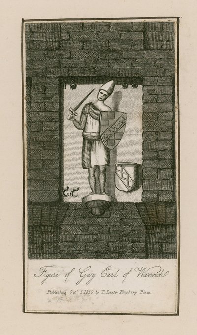 Guy, Warwick grófjának alakja (metszet) alkotó: English School