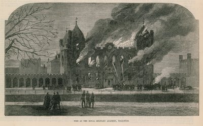 Tűz a woolwichi Királyi Katonai Akadémián alkotó: English School