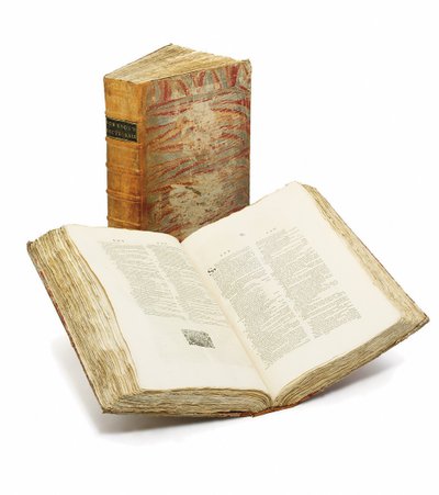 Samuel Johnson „A Dictionary of the English Language” című könyvének első kiadása alkotó: English School