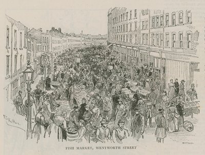 Fish Market, Wentworth Street, London alkotó: English School