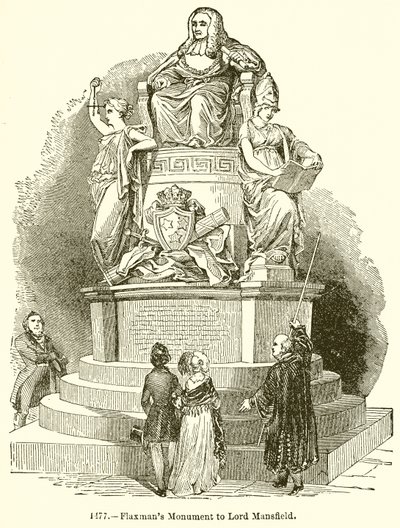 Flaxmans-emlékmű Lord Mansfieldnek alkotó: English School