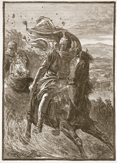 Pompeius repülése a pharsalia csatamezőről alkotó: English School