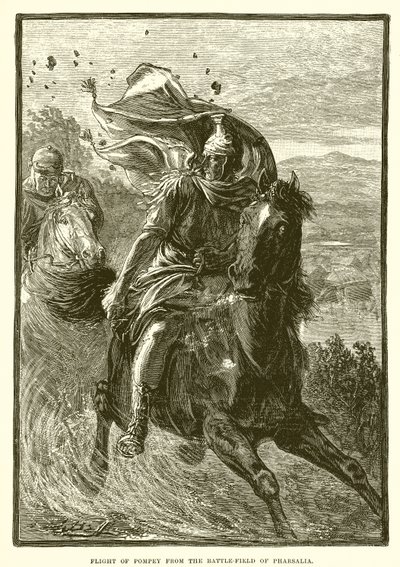 Pompeius repülése a pharsalia csatamezőről alkotó: English School