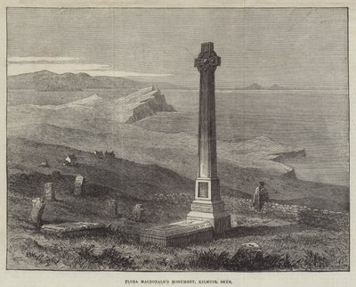 Flora MacDonald emlékműve, Kilmuir, Skye (metszet) alkotó: English School