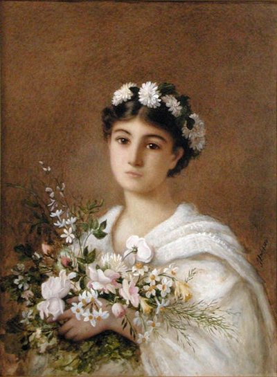 Flora, 1900 körül (akvarell, papír) alkotó: English School