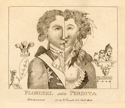 Florizel és Perdita, kocsma. 1783 körül (metszet) alkotó: English School
