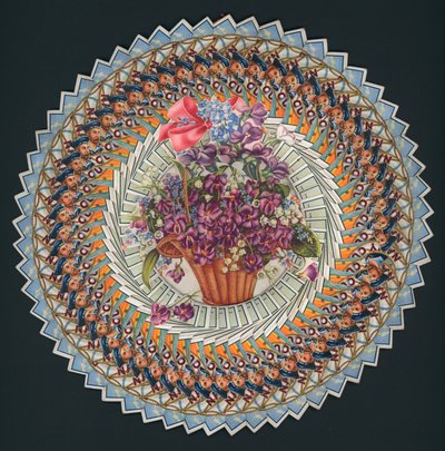 Régi cigarettásdobozokból készült virág alkotó: English School