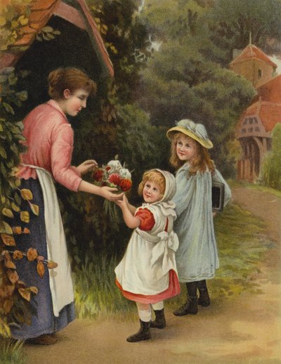 Virágok a tanárnőnek (chromolitho) alkotó: English School