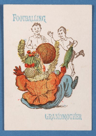 Foci Nagymama a Boldog családokból kártyajáték, 1890-1900 körül alkotó: English School