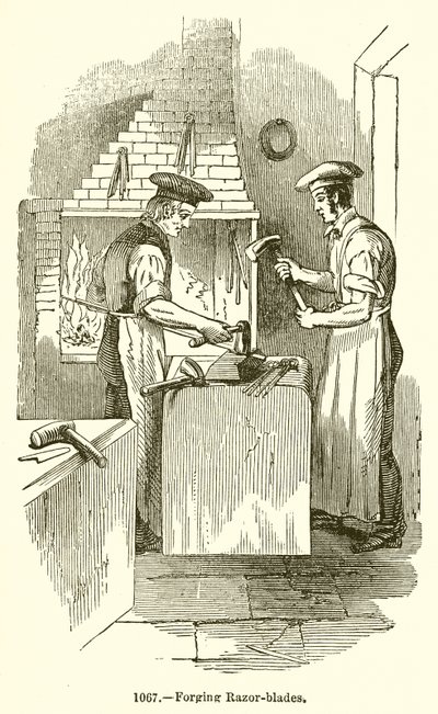 Borotvapengék kovácsolása alkotó: English School