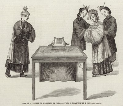 A házassági szerződés formája Kínában alkotó: English School